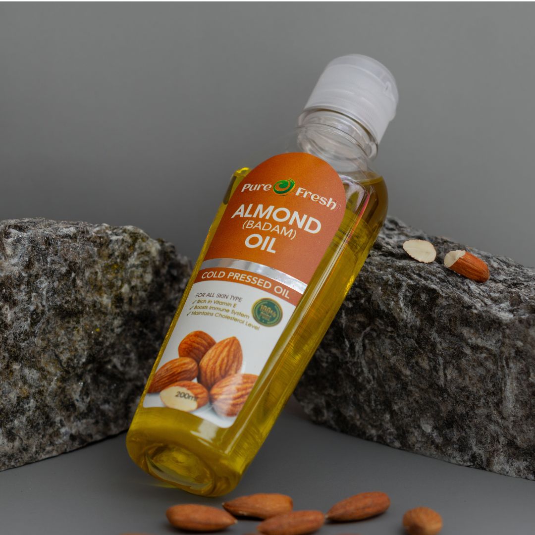 Pure O Fresh - 100% Pure Cold Pressed Almond Oil