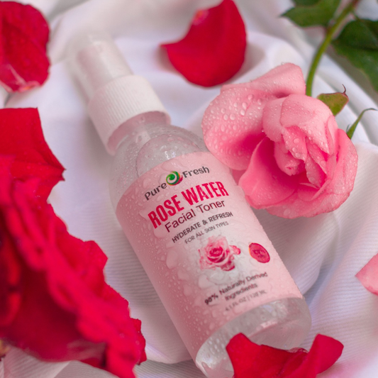 Pure O Fresh Organic Rose Water Spray – 120ml Facial Toner & Mist