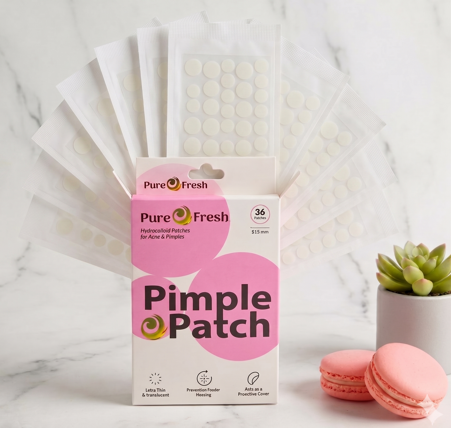 Hydrocolloid Pimple Patches - Invisible Acne Healing Patches