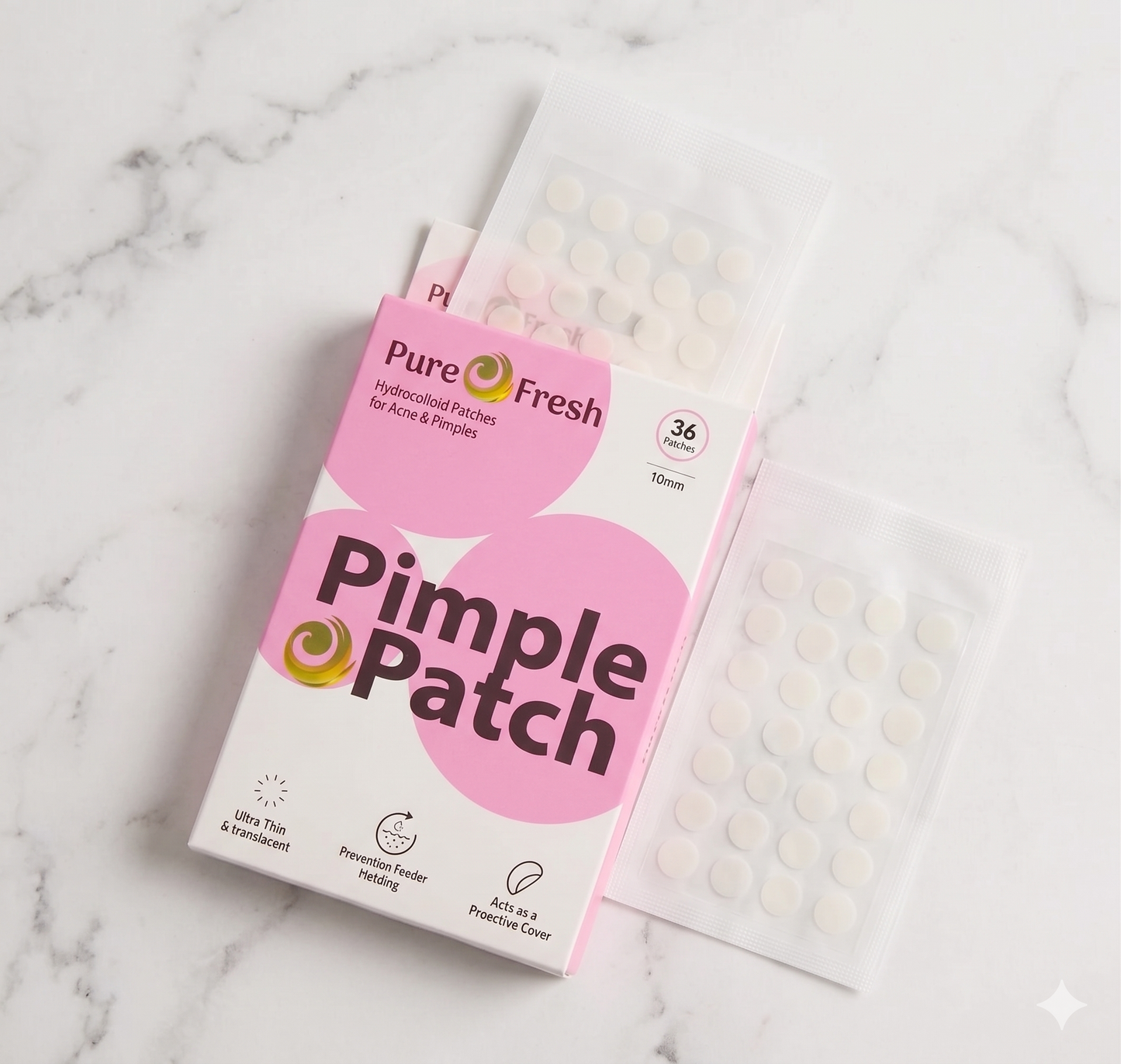 Hydrocolloid Pimple Patches - Invisible Acne Healing Patches