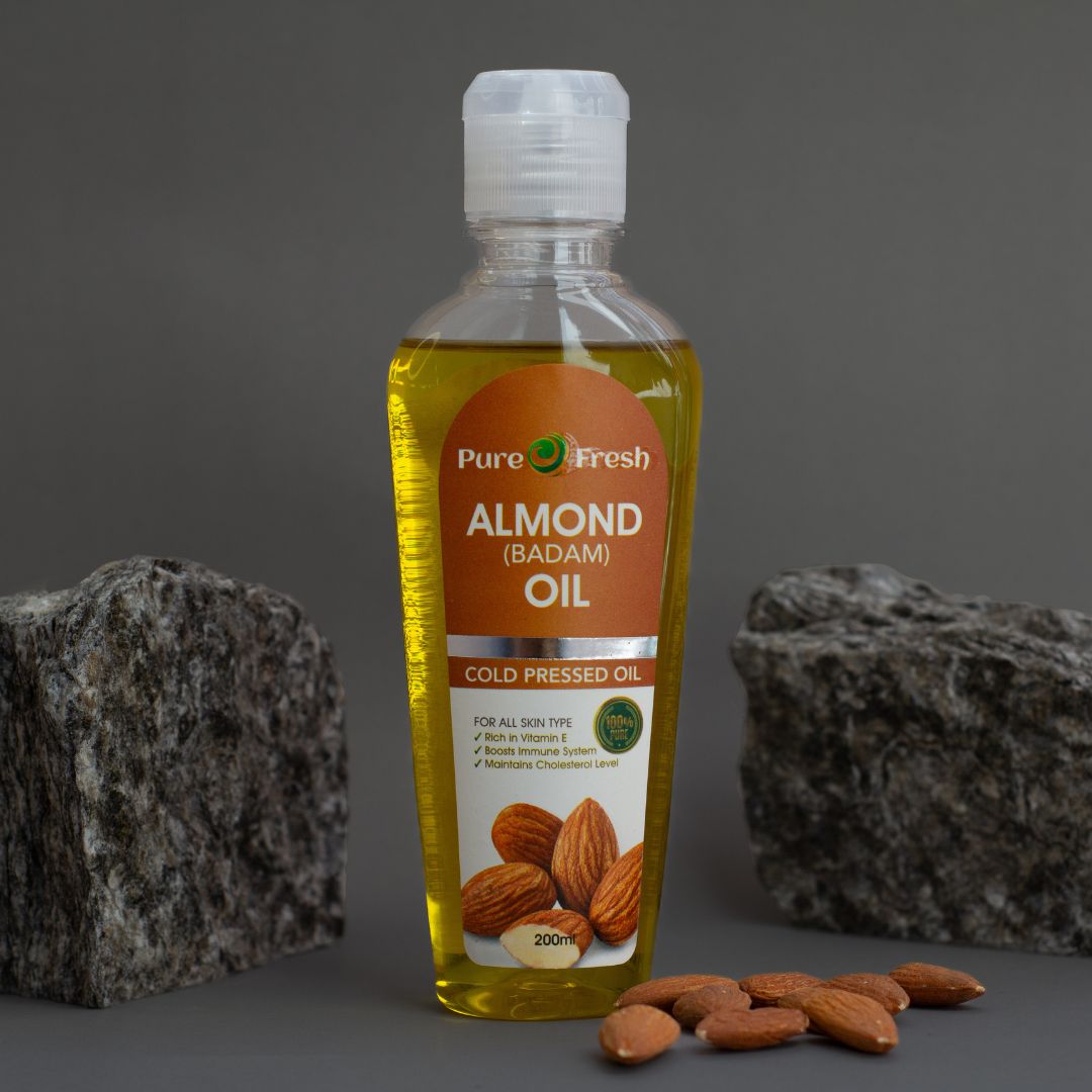 Pure O Fresh - 100% Pure Cold Pressed Almond Oil