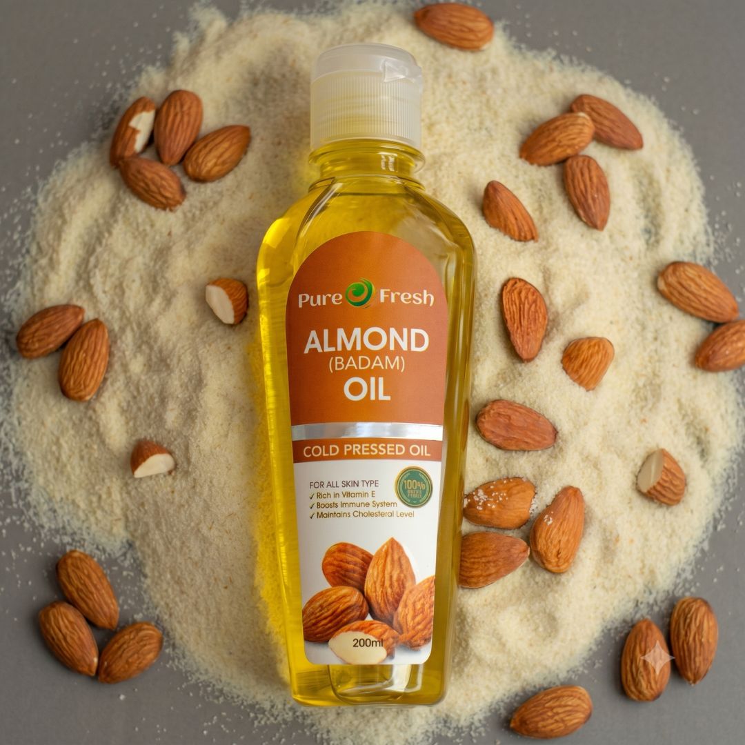 Pure O Fresh - 100% Pure Cold Pressed Almond Oil